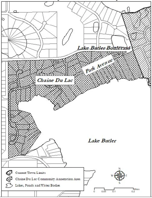 Chaine Du Lac Annexation Map